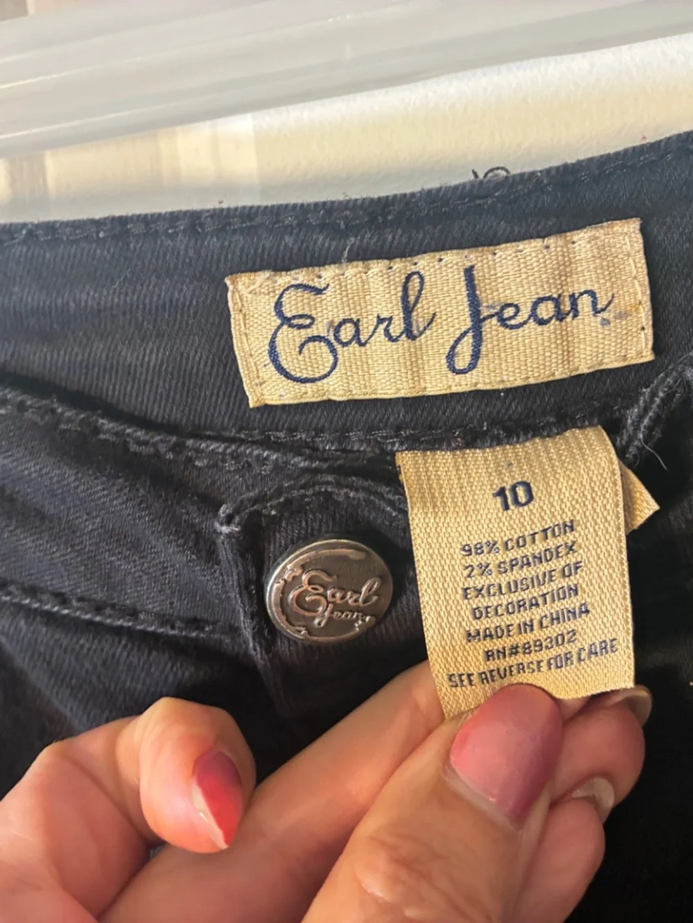 Black Embellished Earl Jeans.